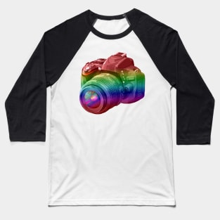 Rainbow Camera Baseball T-Shirt